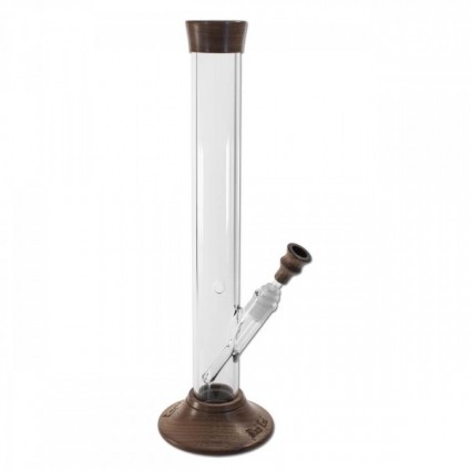 Black Leaf Woody Cylinder Bong Walnut Wood Top